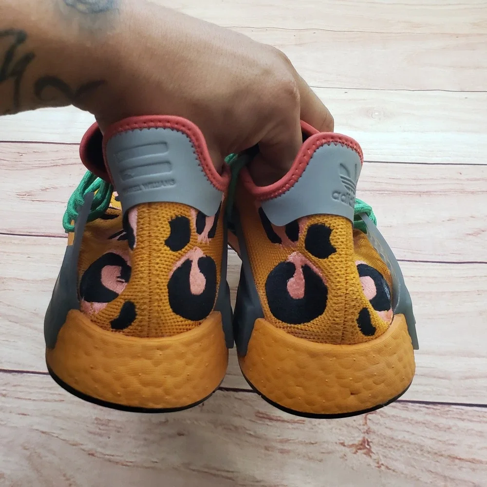 adidas Pharrell Williams‎ Hu NMD Animal Print Mens 13 Orange GZ4439 Z44